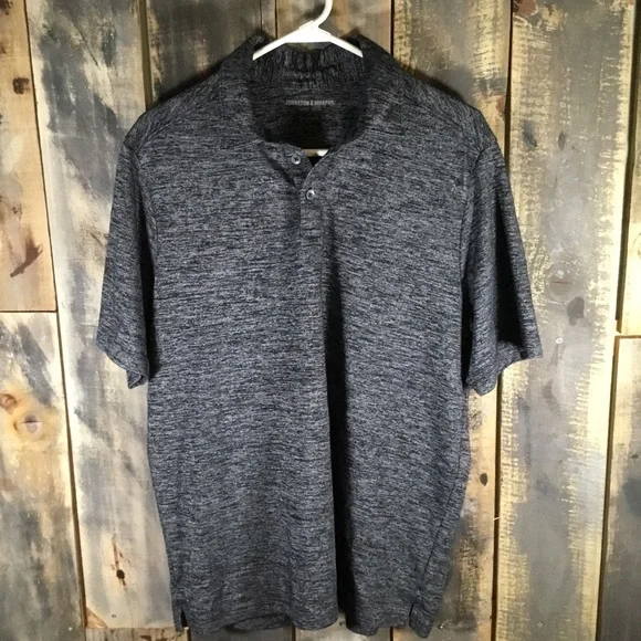 Johnston and Murphy knit polo shirt men’s large - Picture 1 of 4